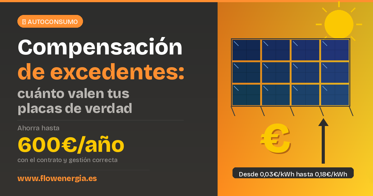 Compensación de excedentes en autoconsumo fotovoltaico